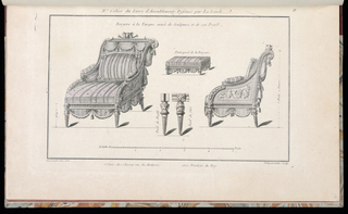 Print, Bergere à la Turque ornée de Sculpture et de son Profil