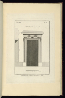 Print, Elévation d'une porte avec son profil