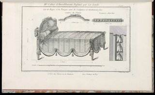Print, Lit de Repos à la Turque orné de Sculptures et totalement fini