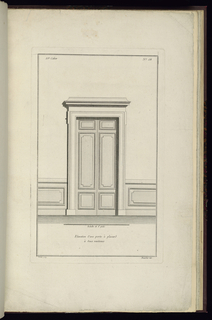 Print, Elevation d'une porte à placard à deux vanteaux