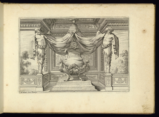 Print, Alcove with a Bed