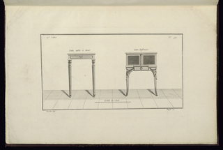 Print, Petite table à tiroir [et] Petite Chiffonière