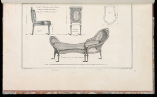 Print, Profil et Elévation d'une Voyelle [et] Duchesse brisée ou Chaise longue