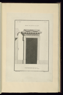 Print, Elévation d'une porte avec son profil