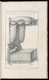 Print, Lit à la Duchesse, orné de Sculptures et totalement fini