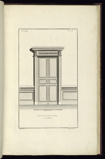 Print, Elevation d'une porte à placard à deux vanteaux