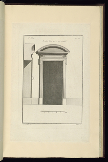 Print, Elévation d'une porte avec son profil