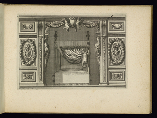 Print, Alcove with a Bed