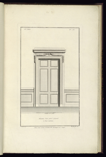 Print, Elevation d'une porte à placard à deux vanteaux