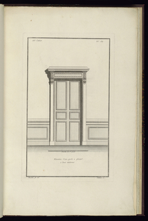 Print, Elevation d'une porte à placard à deux vanteaux