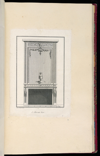 Print, Design for Fireplace Mantel Decoration
