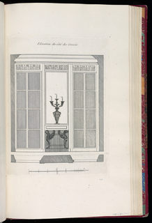 Print, Elévation du côté des Croisées