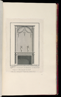 Print, Design for Fireplace Mantel Decoration