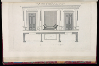 Print, Elevation and Plan of a House Wall