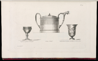 Print, Egg Cup, Teapot, and Goblet