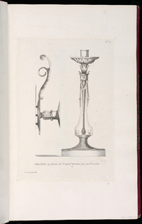 Print, Chandelier en forme de Trépied terminé par un Brandon