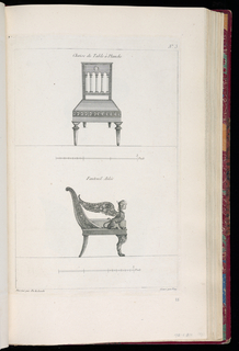 Print, Designs for Chairs