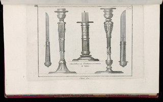 Print, Chandeliers ou Flambeaux et Couteaux de Table