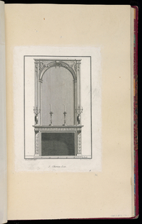 Print, Design for Fireplace Mantel Decoration