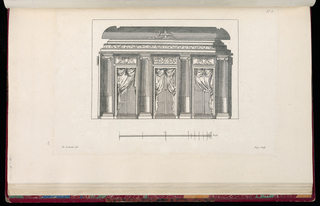 Print, Design of an Alcove with Windows