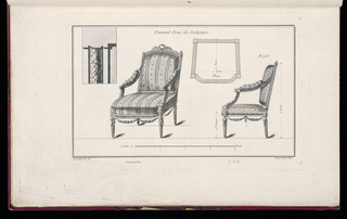 Print, Fauteuil Orné de Sculpture