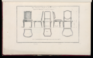 Print, Plans, Elévations, et Profils de plusieurs Chaises