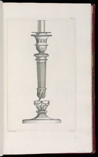 Print, Design for a Candlestick