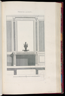 Print, Cheminée avec son Lambris