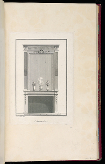 Print, Design for Fireplace Mantel Decoration