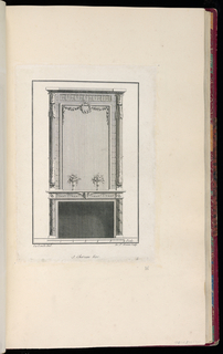 Print, Design for Fireplace Mantel Decoration