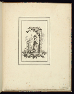 Print, Man Ringing a Bell