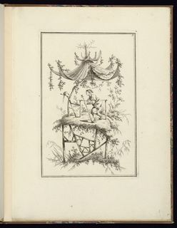 Print, Man with a Bird