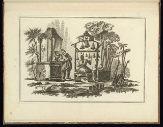 Print, Musicians in a Landscape