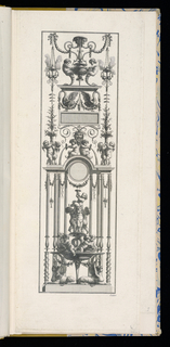 Print, Design for a Vertical Panel of Ornament