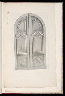 Print, Design for Doors for a Porte Cochère