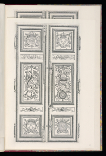 Print, Design for Doors for a Porte Cochère