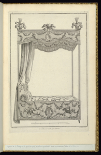 Print, Lit à Colonnes dans le gout moderne