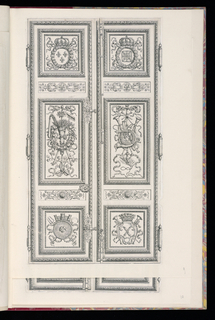 Print, Design for Doors for a Porte Cochère