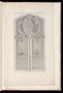 Print, Design for Doors for a Porte Cochère