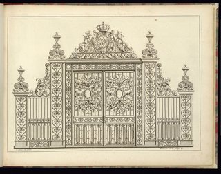 Print, Ironwork Gate Design