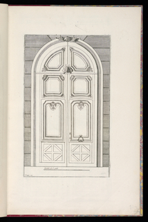 Print, Design for Doors for a Porte Cochère
