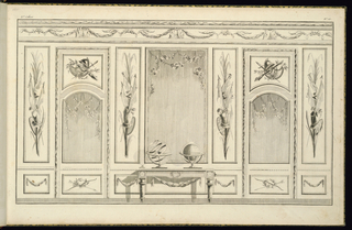 Print, Interior Wall Elevation with a Console Table