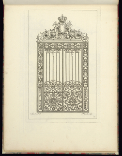 Print, Ironwork Gate Design