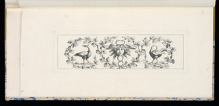 Print, Design for a Horizontal Panel of Ornament