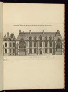 Print, Elevaon du dedans de la cour de a Maison de Monsr. de Bretonvillers