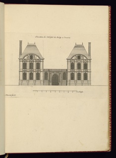 Print, Elevation de l’Hostel de Sully a l’entrée