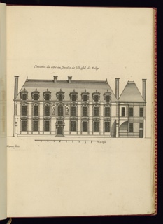 Print, Elevation du costé du Jardin de l’Hostel de Sully