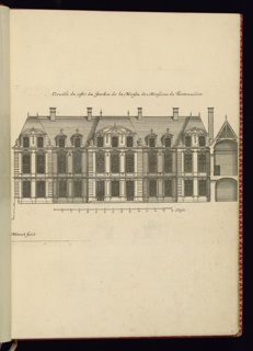 Print, Elevaon du costé du Jardin de la Maison de Monsieur de Bretonvillers