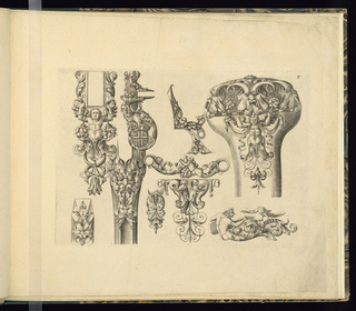Print, Designs for Gun Parts and Ornament