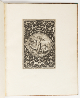 Print, Venus, plate from a suite of 6 ornamental designs with the Judgement of Paris